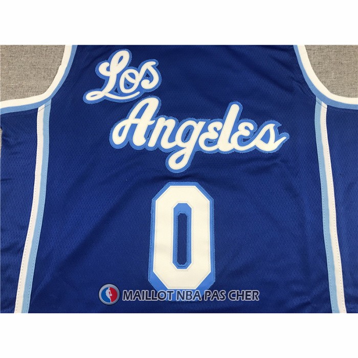 Maillot Los Angeles Lakers Russell Westbrook NO 0 Classic 2021-2022 Bleu